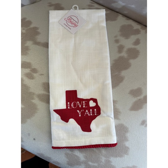 HEB Love Y'all Texas Themed Kitchen Towel - Picture 1 of 3